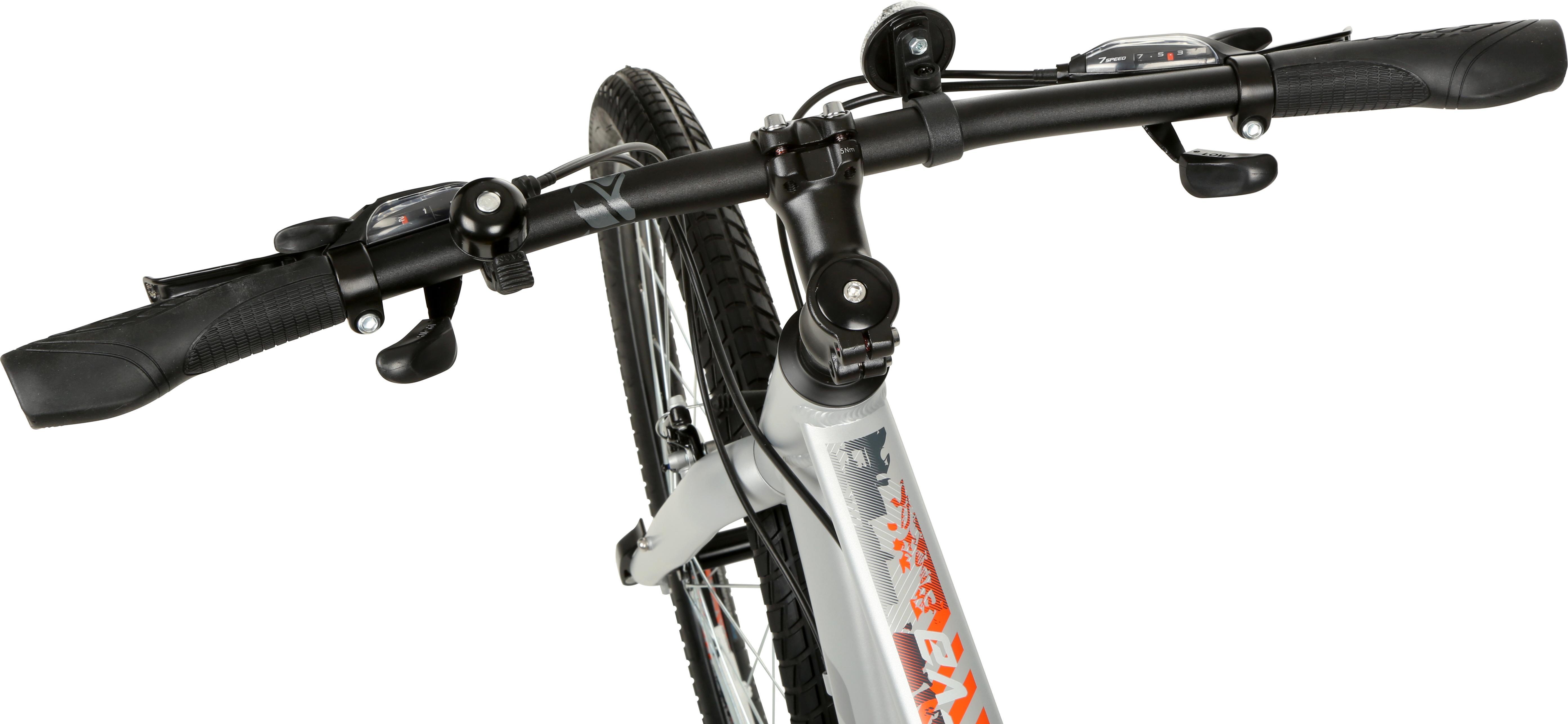 Carrera Parva Mens Hybrid Bike - Silver - S, M, L Frames