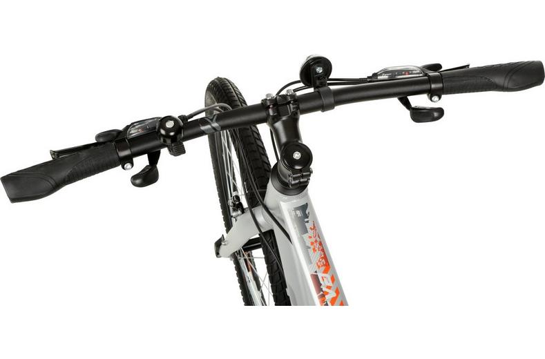 Carrera Parva Mens Hybrid Bike - Silver - S, M, L Frames Carrera Parva Mens Hybrid Bike - Silver - S, M, L Frames