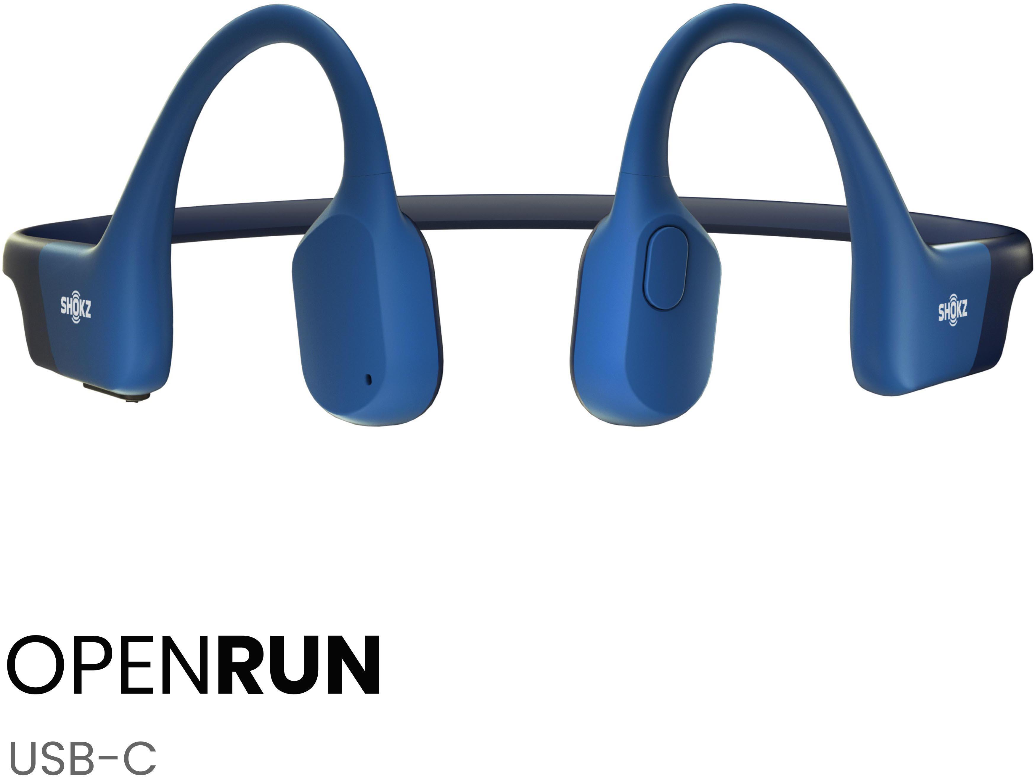SHOKZ OpenRun open-ear sports headphones with USB-Type C connector