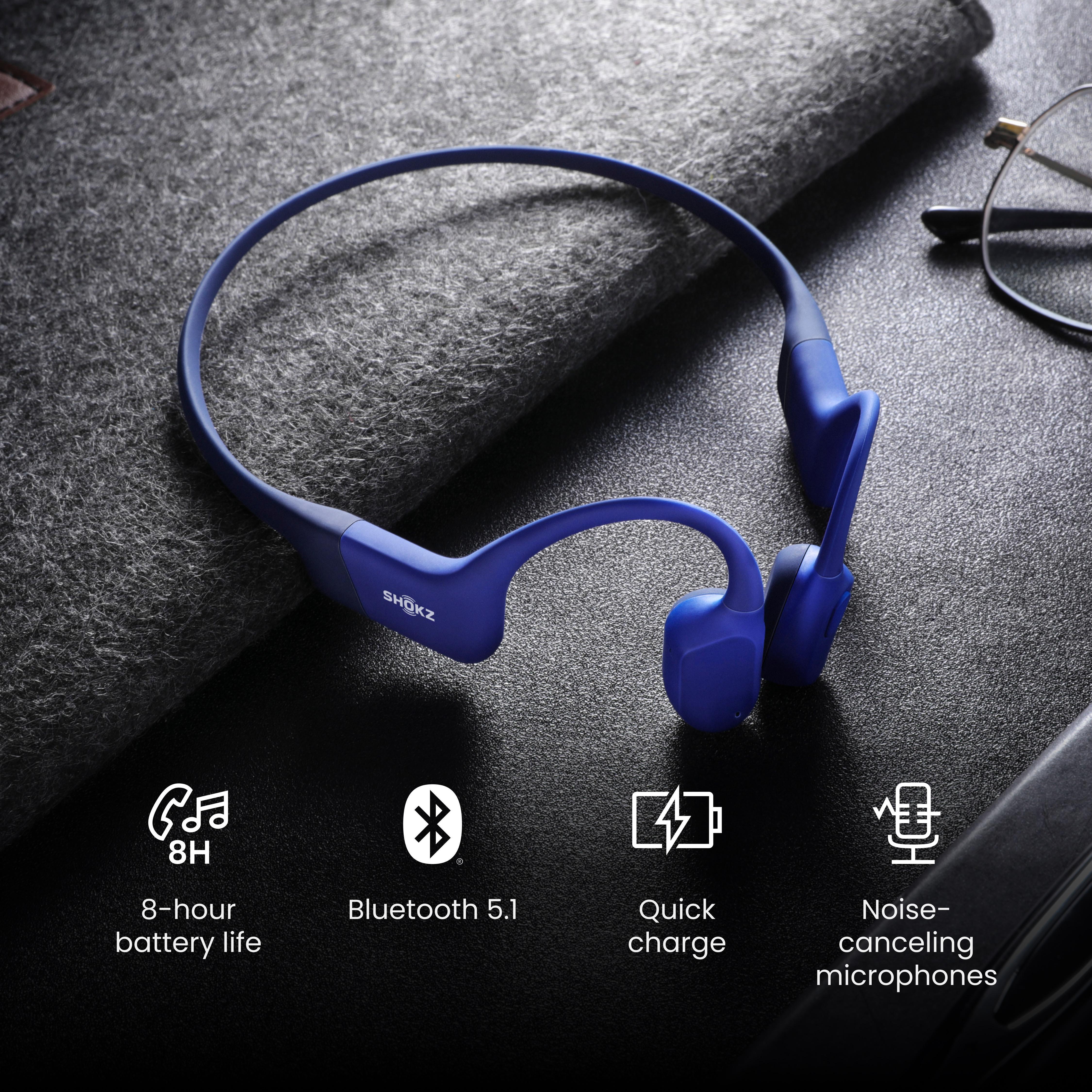 SHOKZ OpenRun open-ear sports headphones with USB-Type C connector