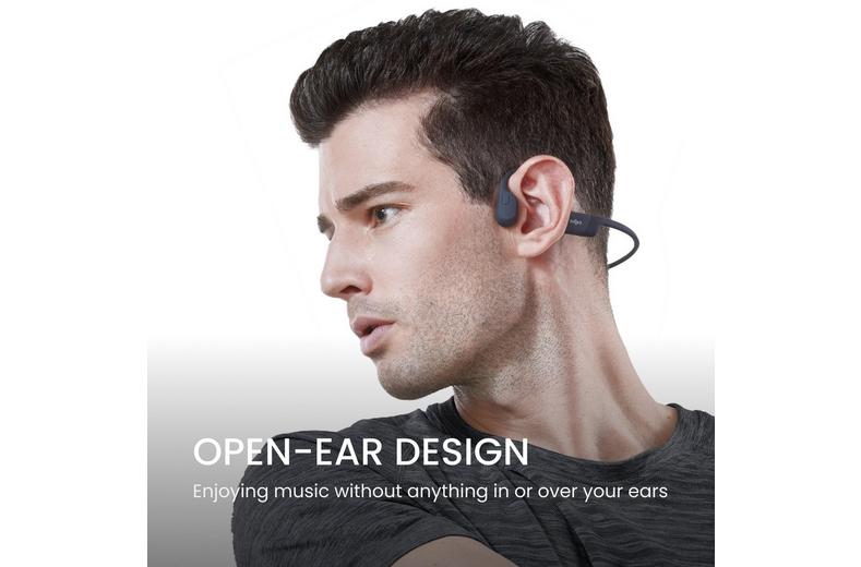 SHOKZ OpenRun mini size open-ear sports headphones Black with USB-Type C connector SHOKZ OpenRun mini size open-ear sports headphones Black with USB-Type C connector