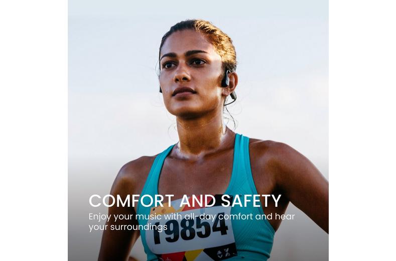 SHOKZ OpenRun mini size open-ear sports headphones Black with USB-Type C connector SHOKZ OpenRun mini size open-ear sports headphones Black with USB-Type C connector