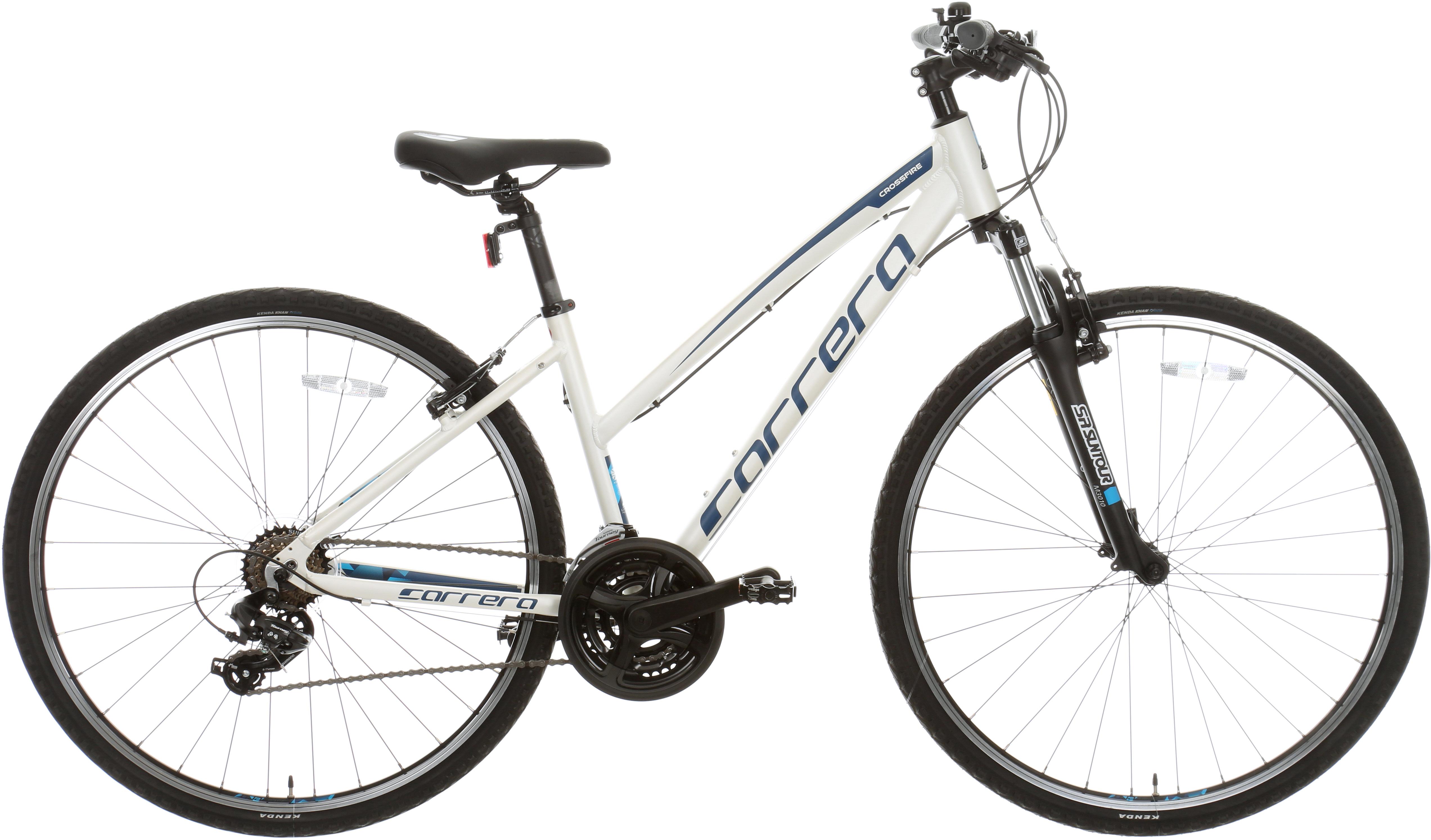 carrera hybrid bike womens