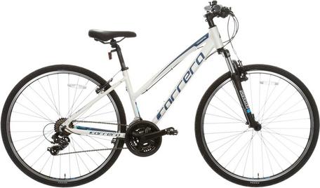 Carrera Crossfire 1 Womens Hybrid Bike White S M L Frames