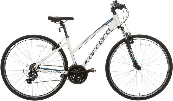 Carrera Crossfire 1 Womens Hybrid Bike White S M L Frames Halfords IE