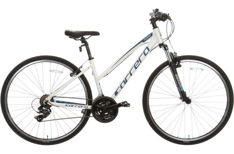 Carrera Crossfire 1 Womens Hybrid Bike - White - S, M, L Frames Carrera Crossfire 1 Womens Hybrid Bike - White - S, M, L Frames
