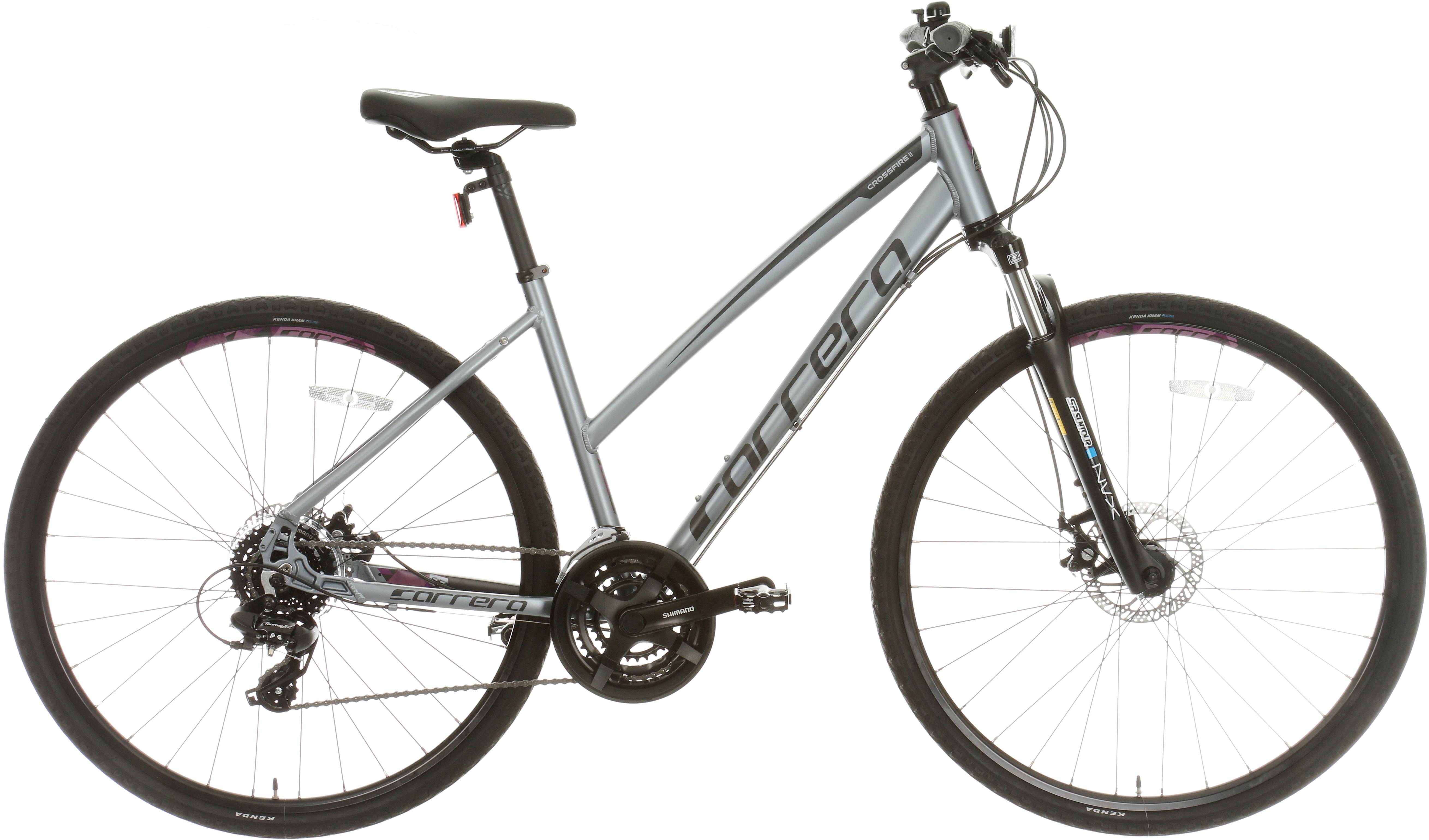 Carrera Crossfire 2 Womens Hybrid Bike - Grey, Medium