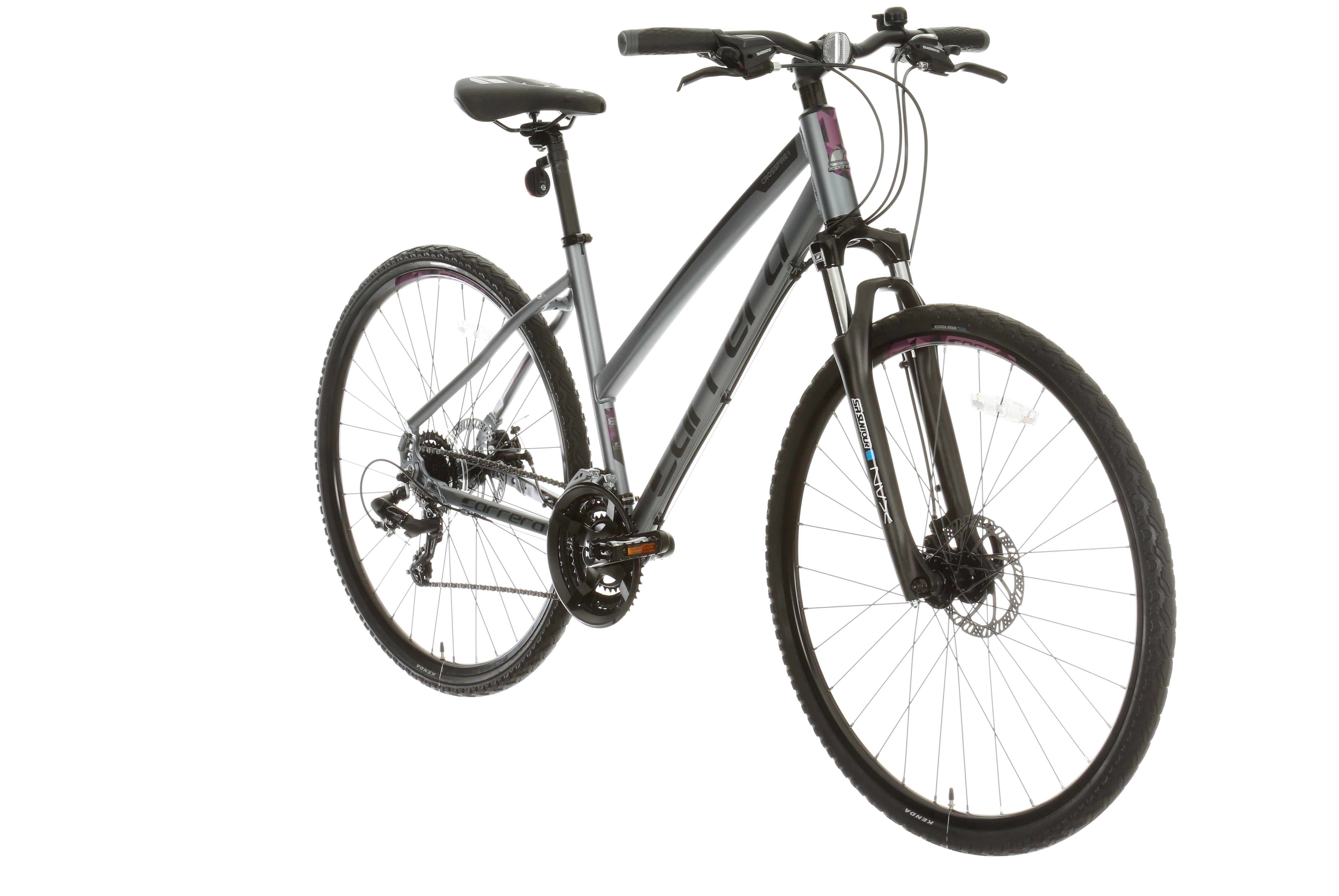 Carrera Crossfire 2 Womens Hybrid Bike - Grey - S, M, L Frames
