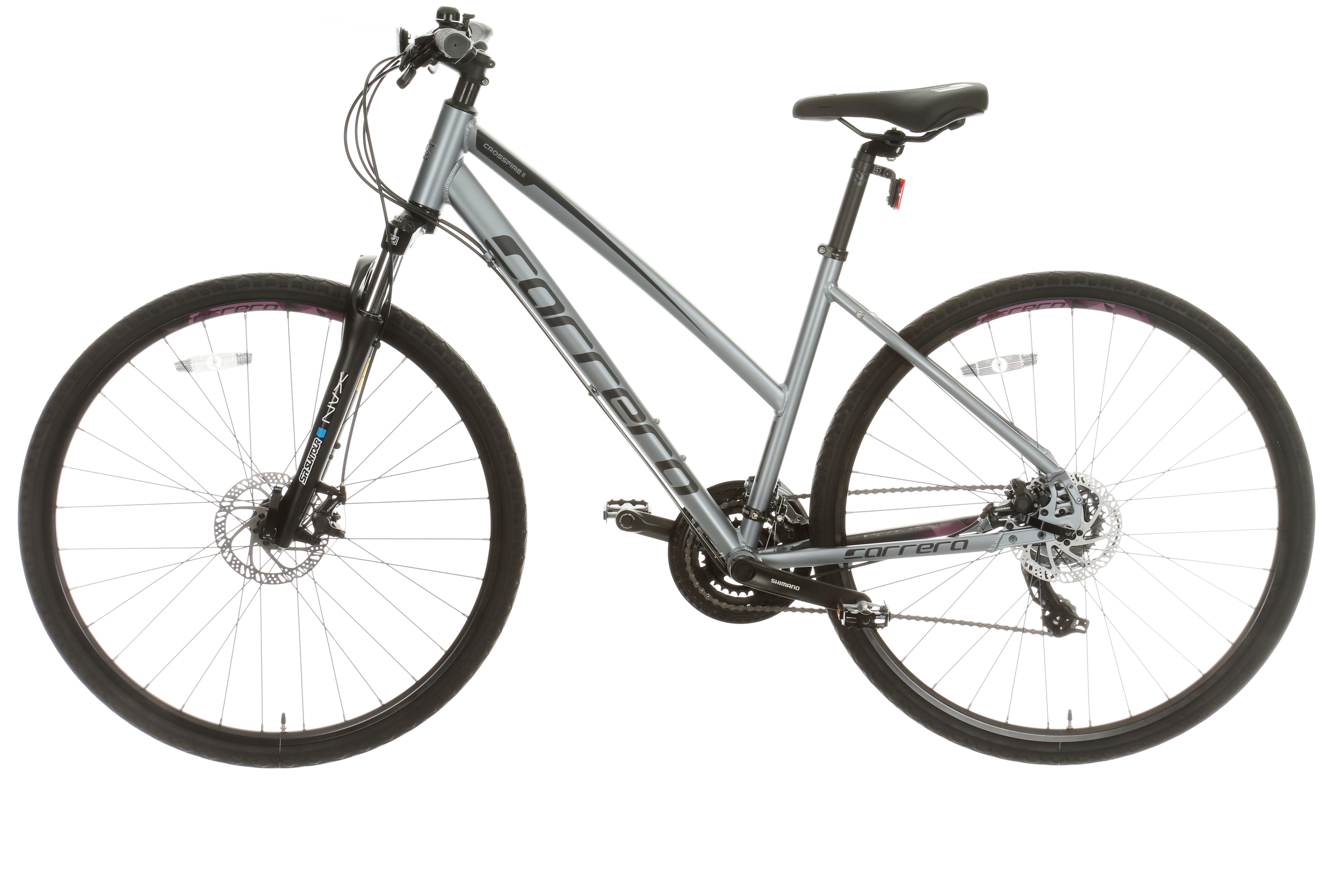 Carrera Crossfire 2 Womens Hybrid Bike - Grey - S, M, L Frames