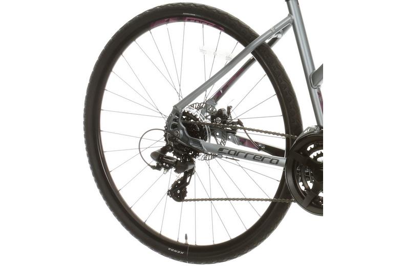 Carrera Crossfire 2 Womens Hybrid Bike - Grey, Medium Carrera Crossfire 2 Womens Hybrid Bike - Grey, Medium