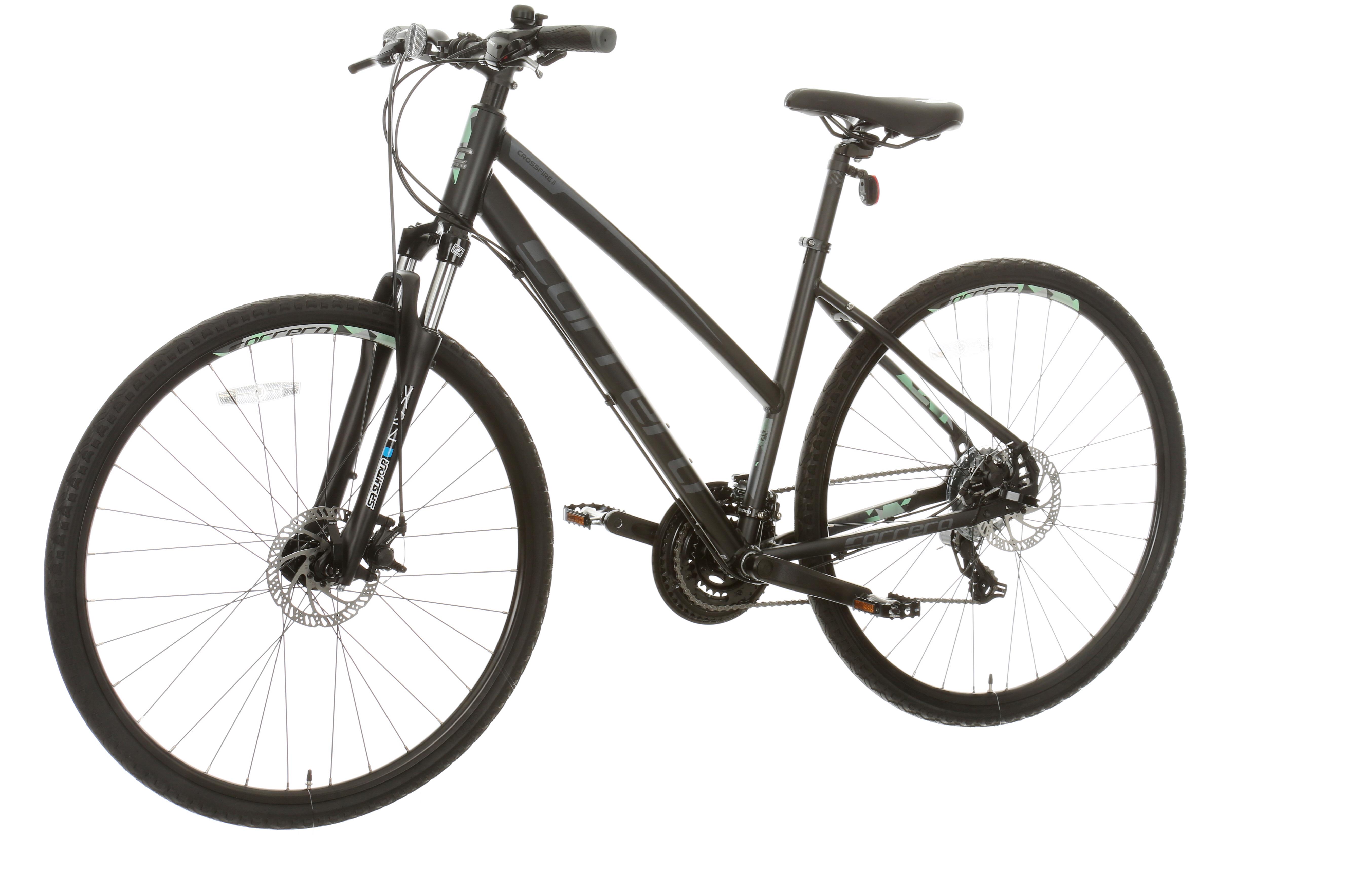 Carrera Crossfire 2 Womens Hybrid Bike - Black - S, M, L Frames