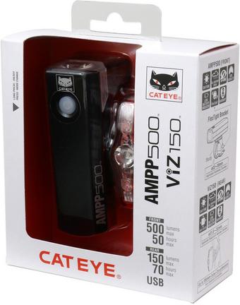Cateye AMPP 500S/VIZ 150 Light Set