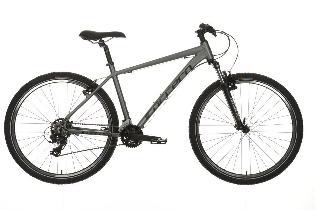 Halfords CARRERA Carrera Valour Mens Mountain Bike Grey Large Extra 8 off for BC Members HAL346926