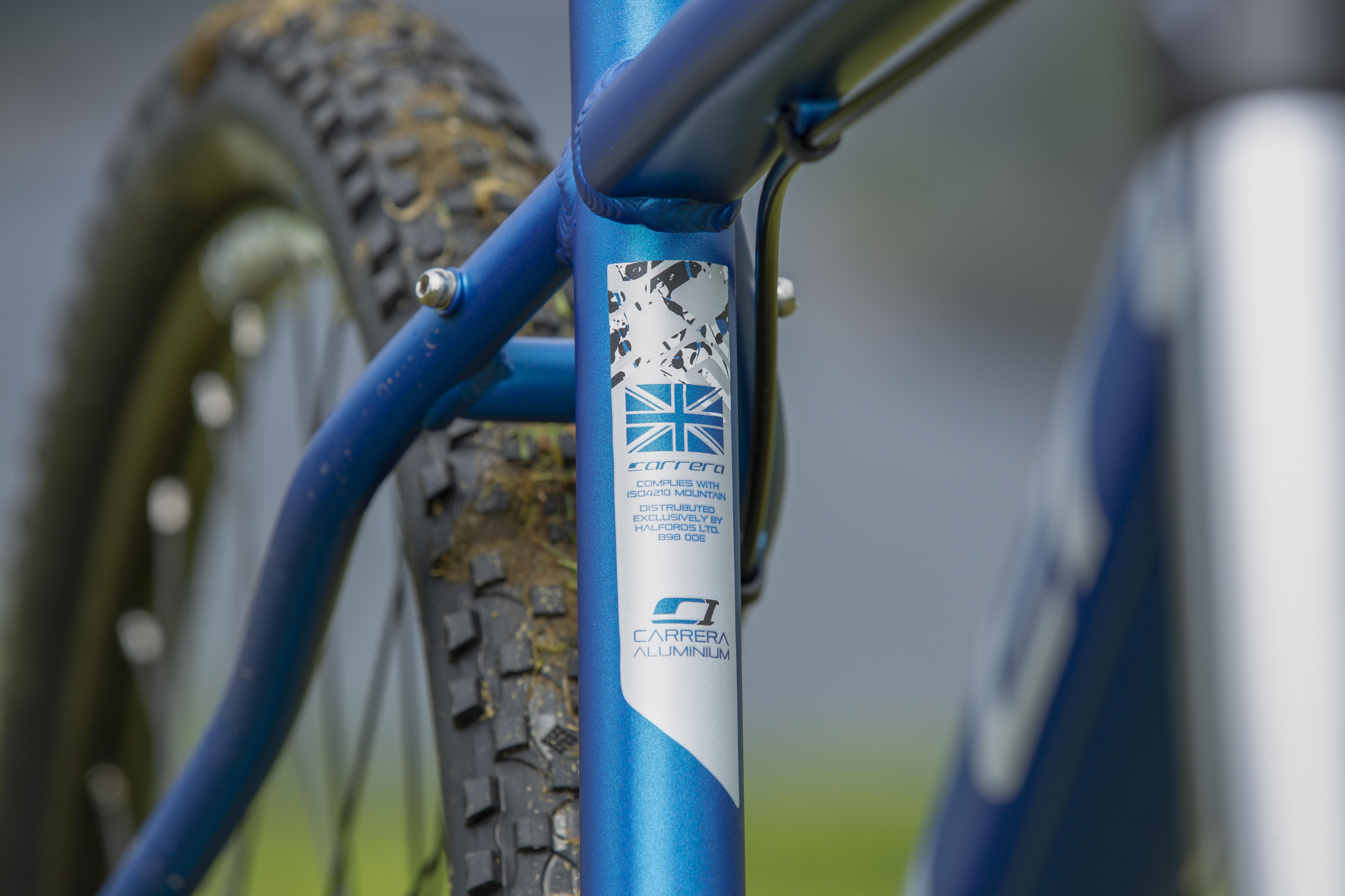 Carrera Vulcan Mens Mountain Bike - Blue - S, M, L, XL Frames