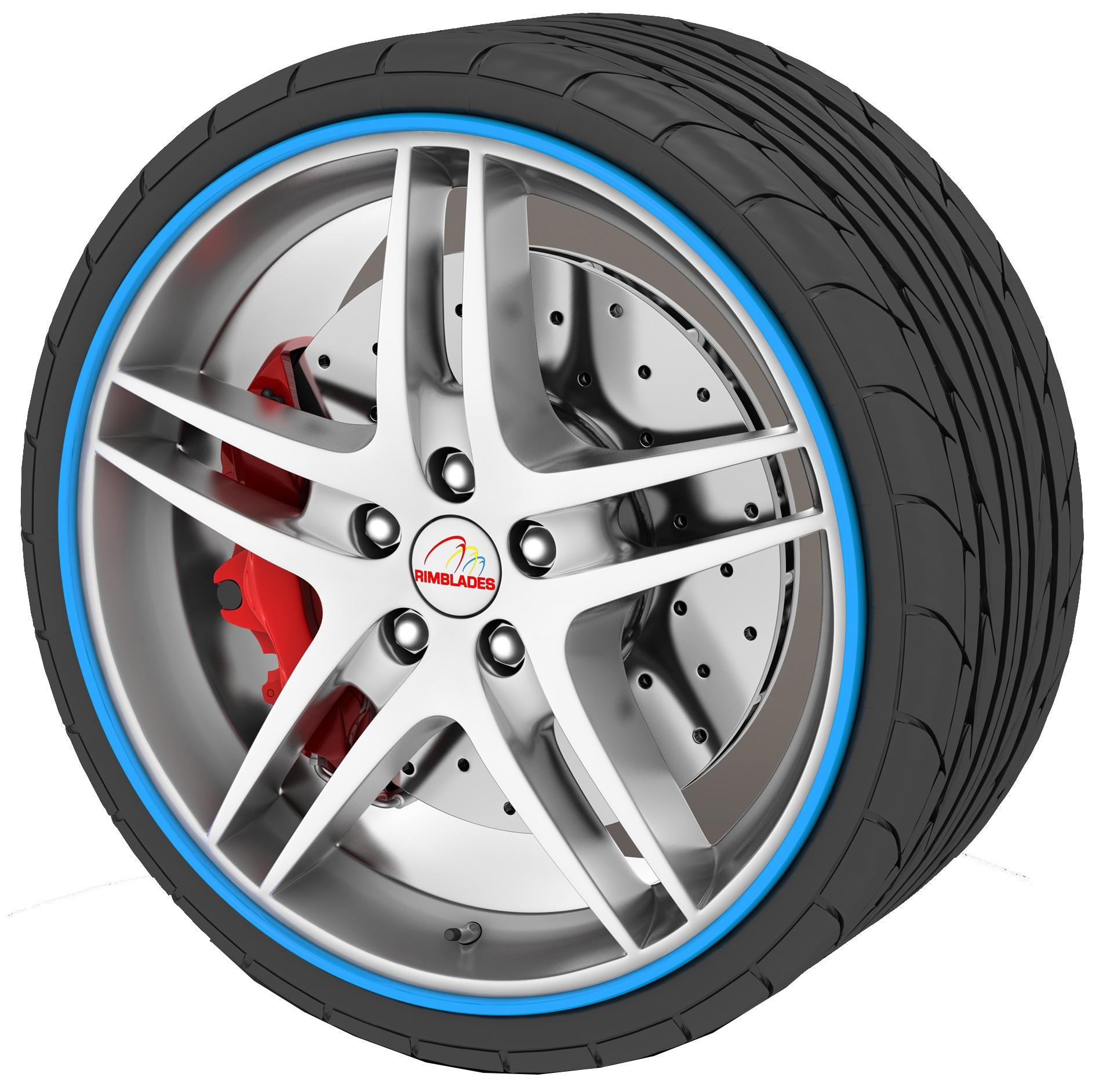 Rimblades Alloy Wheel Rim Protectors Blue