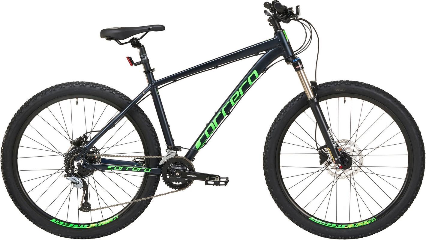 Halfords CARRERA Carrera Kraken Mens Mountain Bike - Dark Blue, X Large | Extra 8% off for BC Members