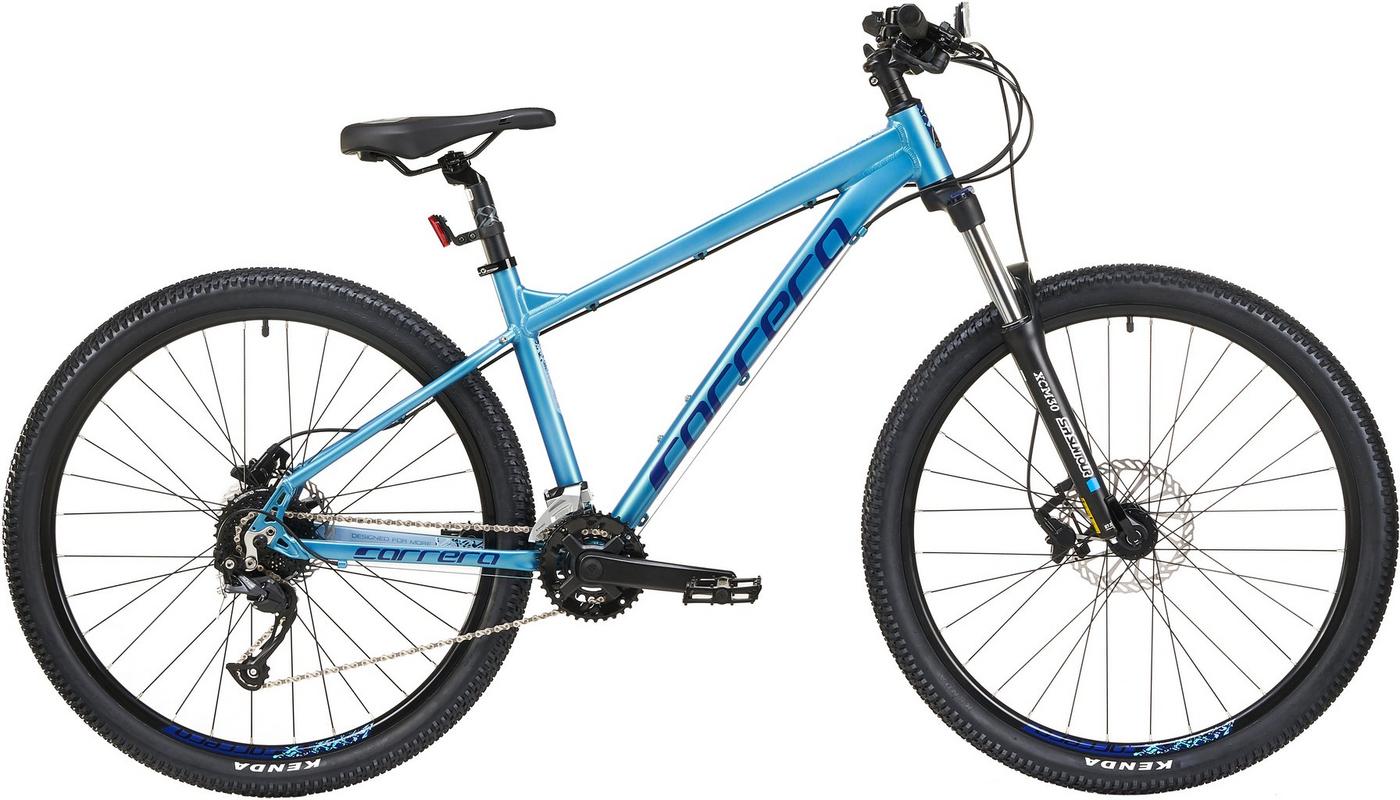 Halfords Carrera Vulcan Womens Mountain Bike - Blue, Small | Extra 8% off for BC Members