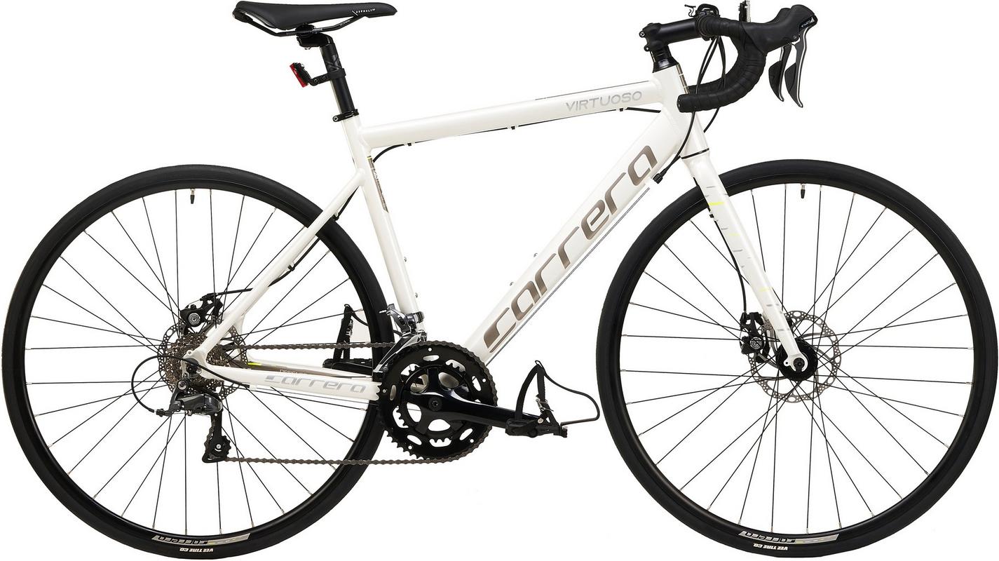 Halfords Carrera Virtuoso Mens Road Bike - White, Medium | Extra 8% off for BC Members