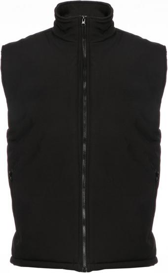 Black Fleece Lined Padded Bodywarmer