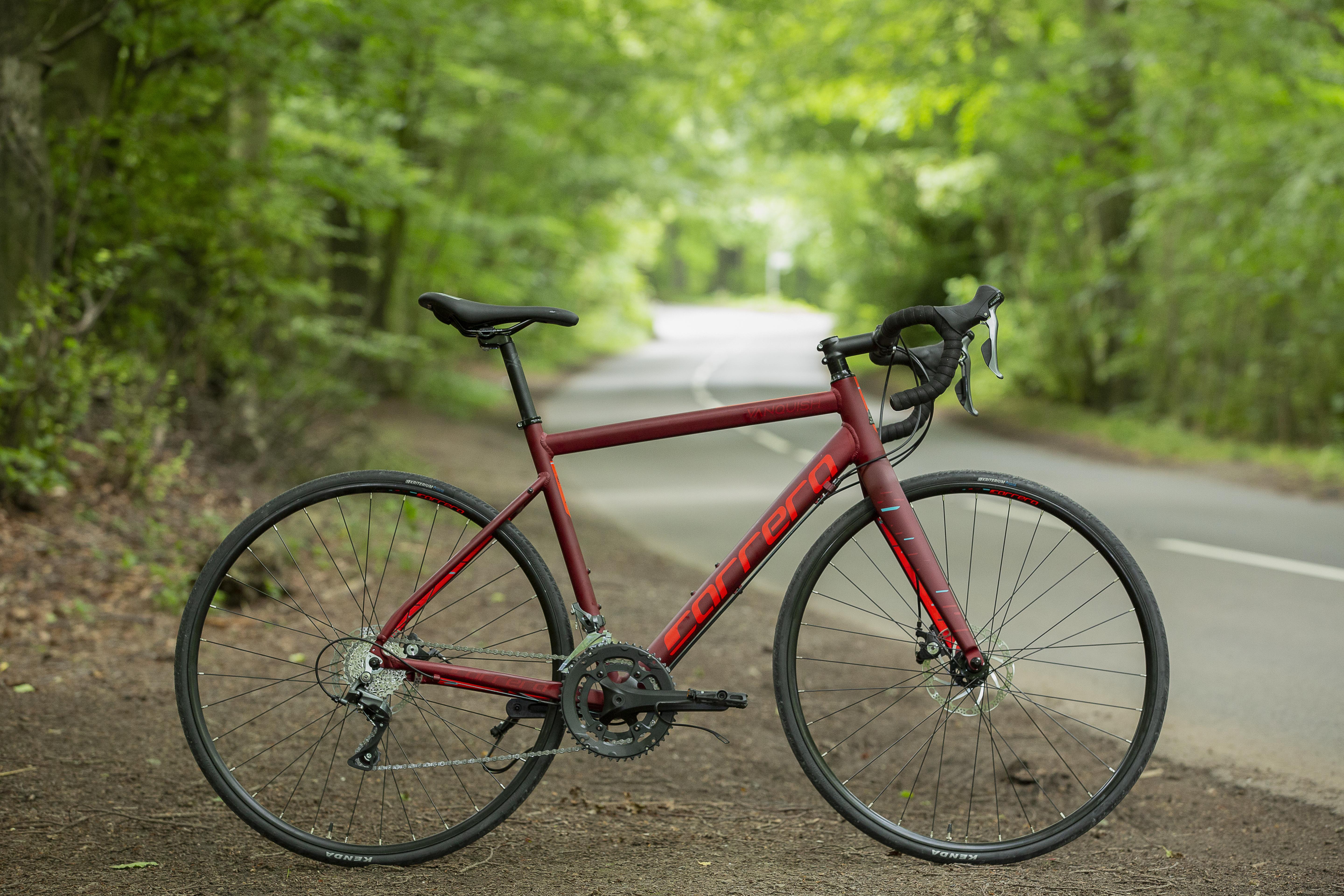 Carrera Vanquish Mens Road Bike - Red, Medium