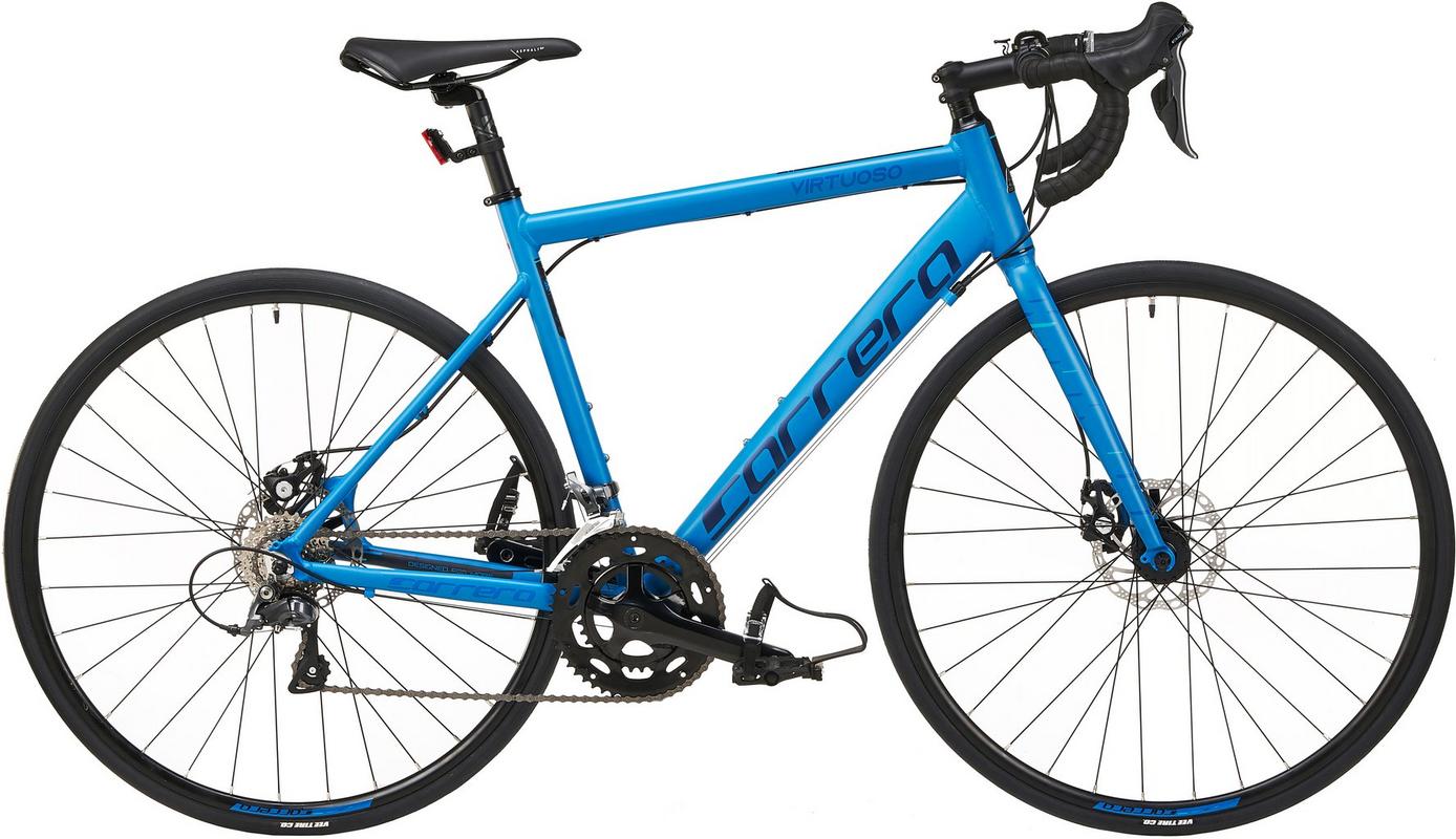 Halfords Carrera Virtuoso Womens Road Bike - Blue, Large | Extra 8% off for BC Members