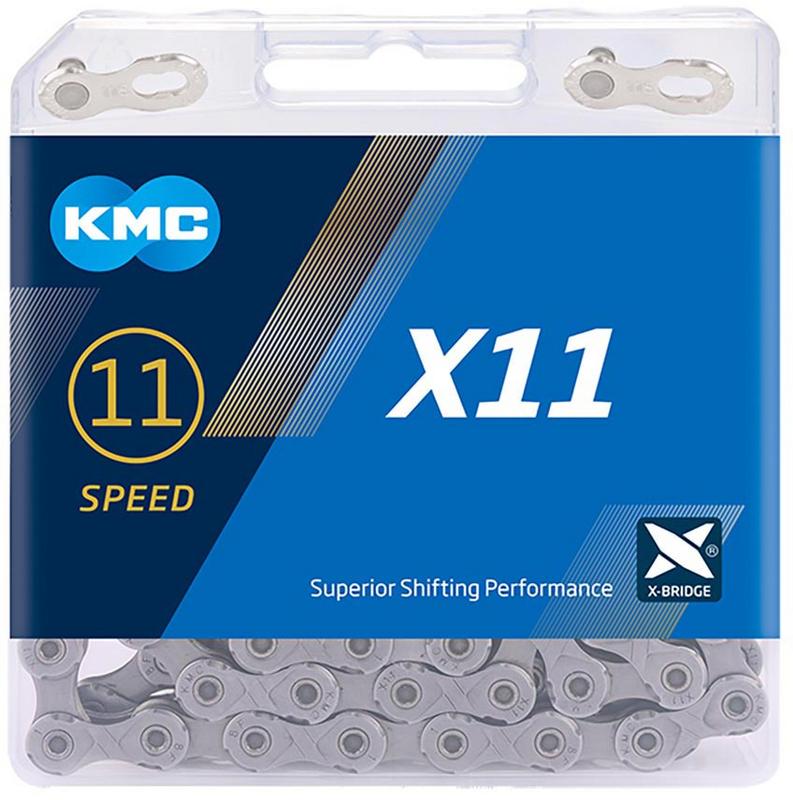 Halfords KMC X11 11 Speed Chain, Grey 122L | Extra 8% off for BC Members