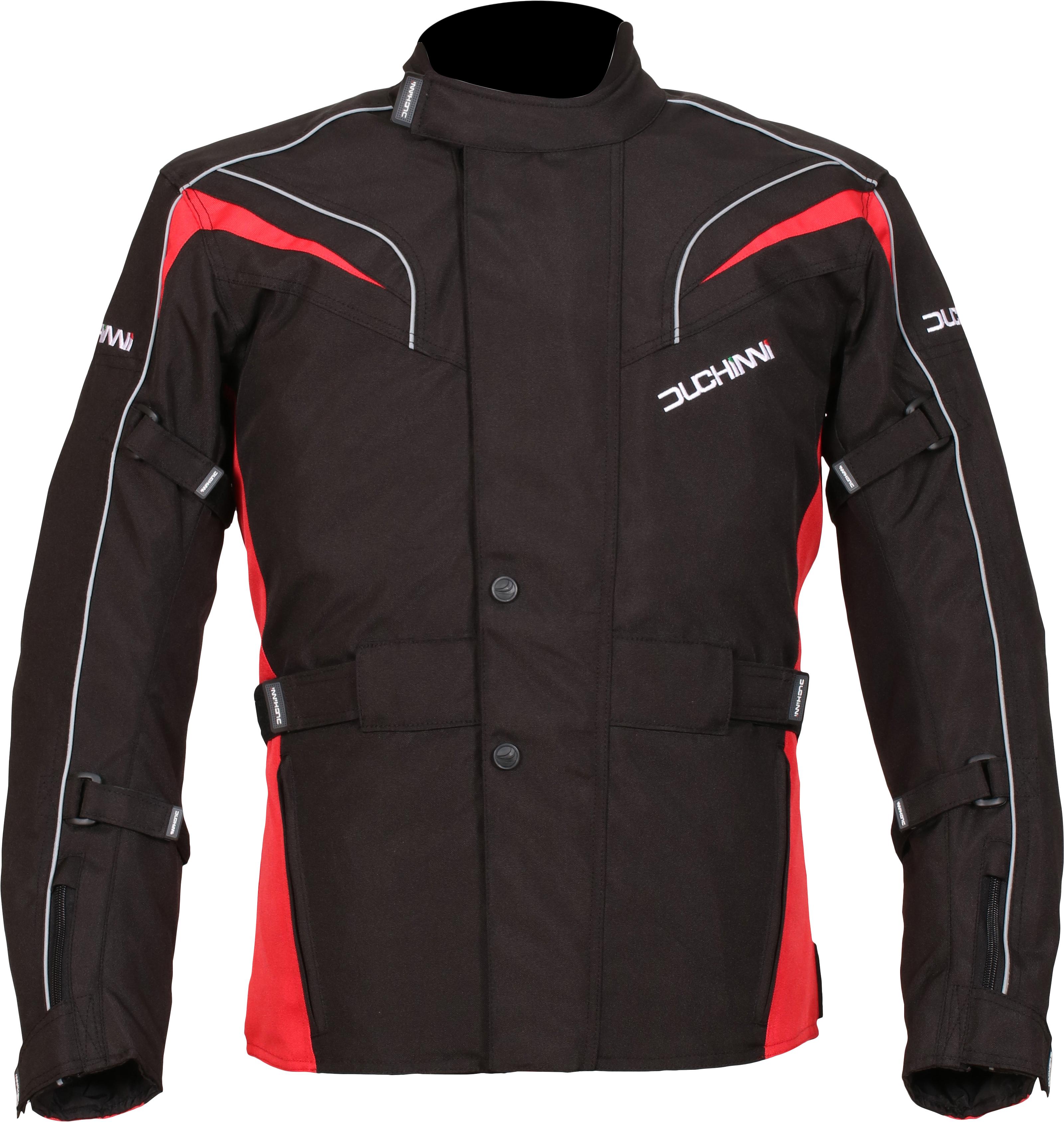 Duchinni Hurrican Motorcycle Jacket - Black And Red, 3Xl