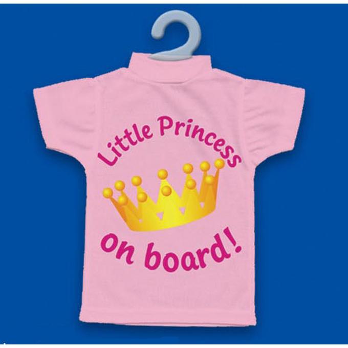 Crown Princess Sasha On Board Personalised Baby Girl Car Sign 