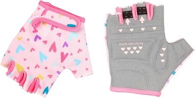Halfords Pink Heart Kids Mitts, 3-6yrs | Extra 8% off for BC Members