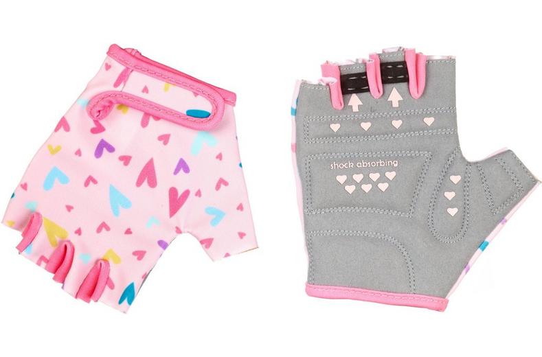 Halfords Pink Heart Kids Mitts, 3-6yrs Halfords Pink Heart Kids Mitts, 3-6yrs
