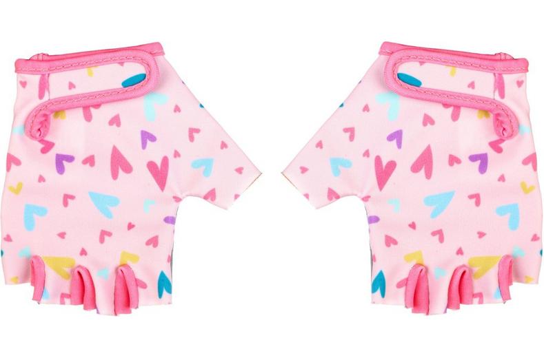 Halfords Pink Heart Kids Mitts, 3-6yrs Halfords Pink Heart Kids Mitts, 3-6yrs