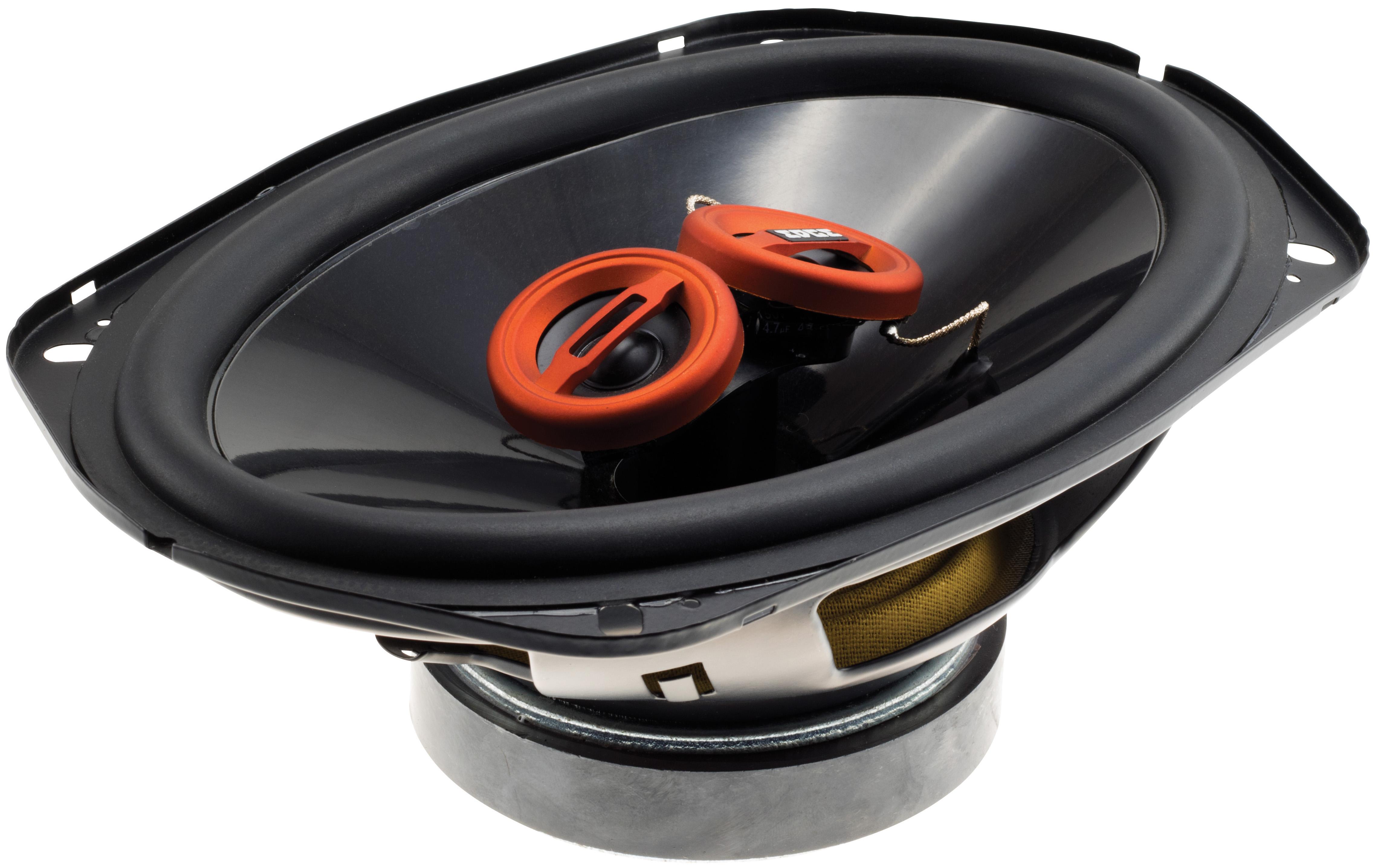 Altavoces De Estantería Edge EDST219, 6x9 Pulgadas, 3 Vías Coaxiales, 400W De Potencia Total