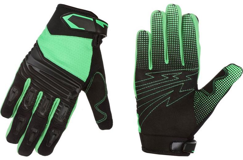 Halfords Green Junior BMX Gloves, 7-10yrs Halfords Green Junior BMX Gloves, 7-10yrs