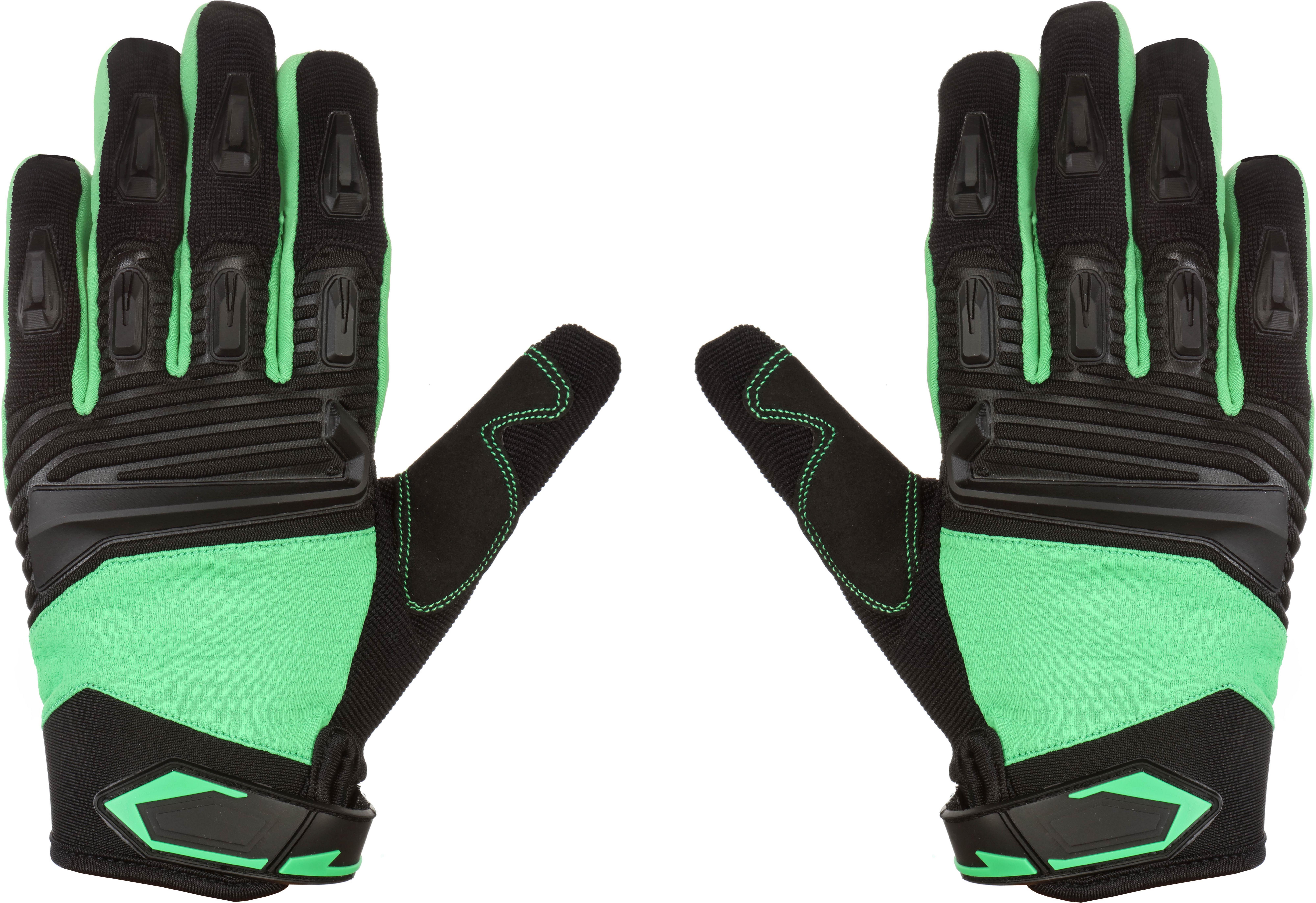 Halfords Green Junior BMX Gloves, 7-10yrs