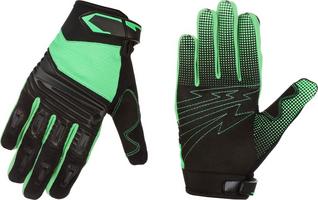 Halfords Green Junior BMX Gloves, 11-14yrs | Extra 8% off for BC Members