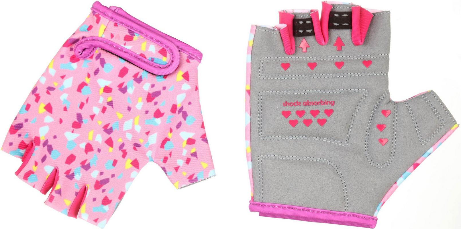 Halfords Pink Terazzo Kids Mitts, 7-10yrs | Extra 8% off for BC Members