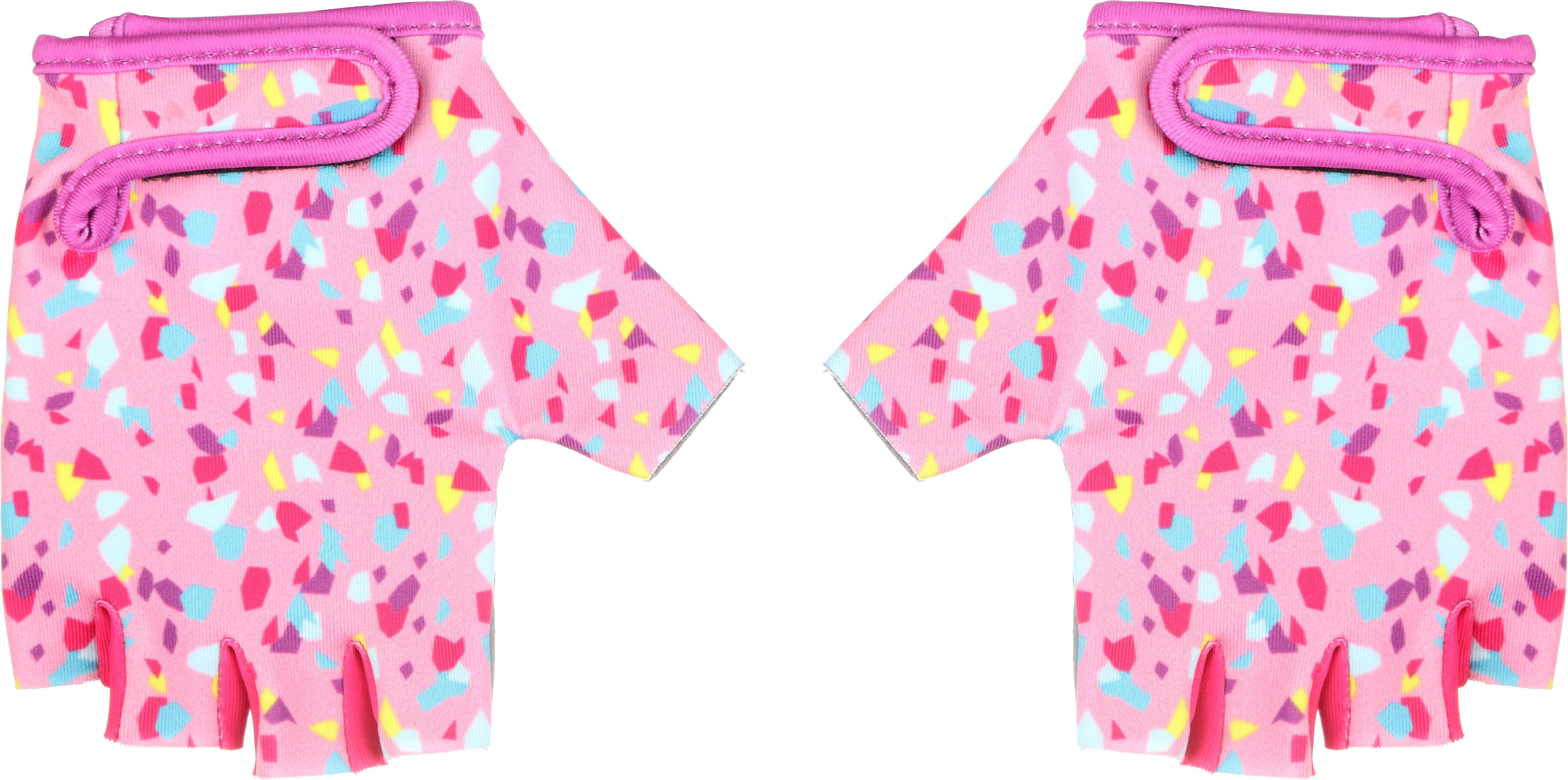 Halfords Pink Terazzo Kids Mitts, 7-10yrs