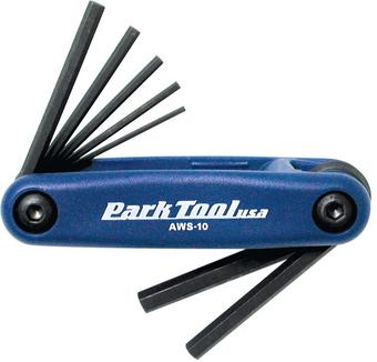 Park Tool AWS10C Fold-Up Hex Wrench Set: 1.5 To 6 mm