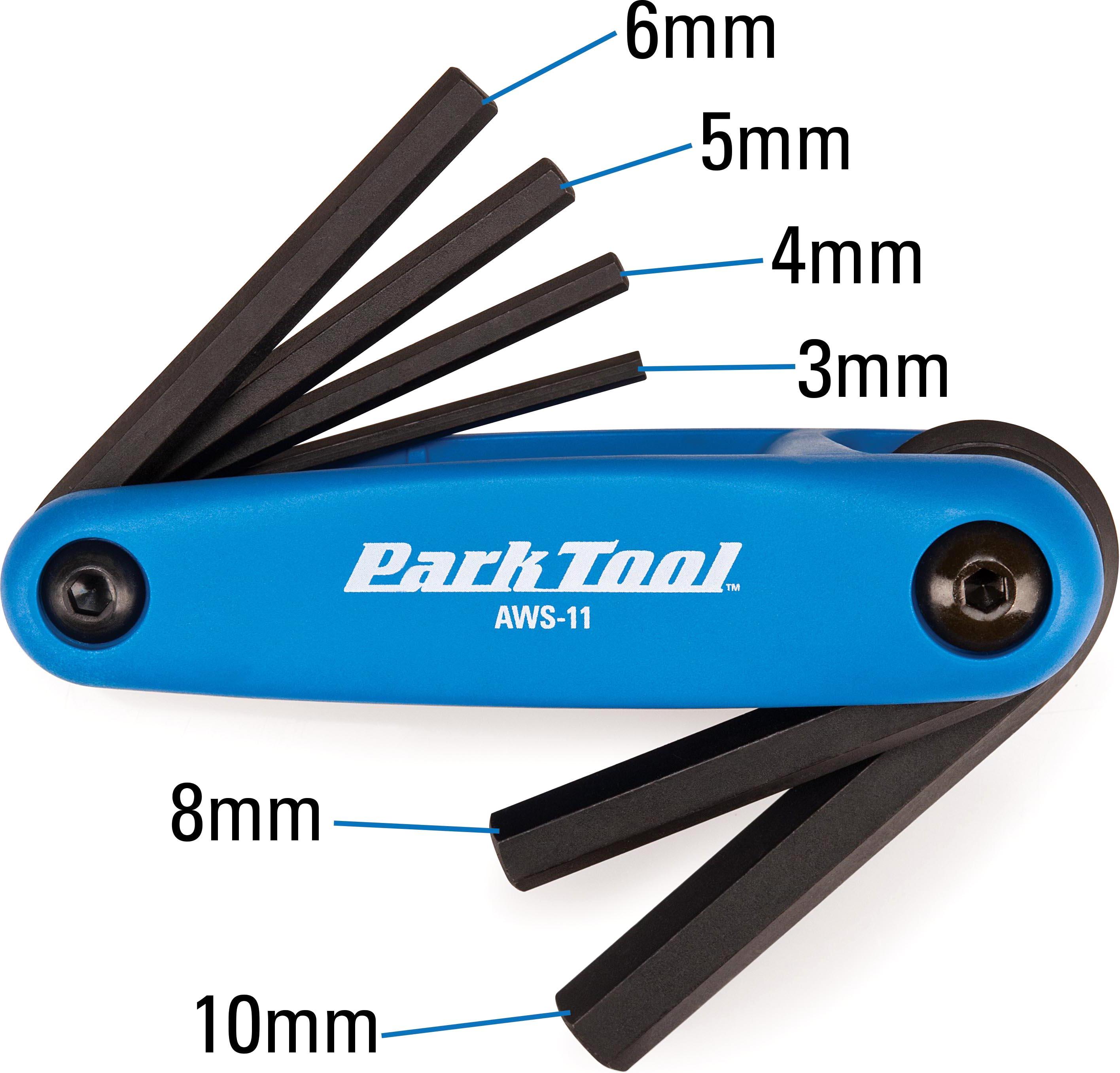 Park Tool AWS-11 - Fold-Up Hex Wrench Set