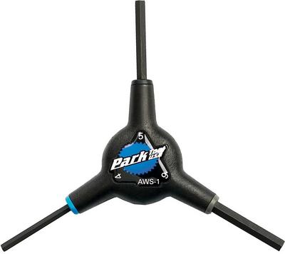 Park Tool AWS-1 3-Way Hex Wrench 4/5/6mm Park Tool AWS-1 3-Way Hex Wrench 4/5/6mm