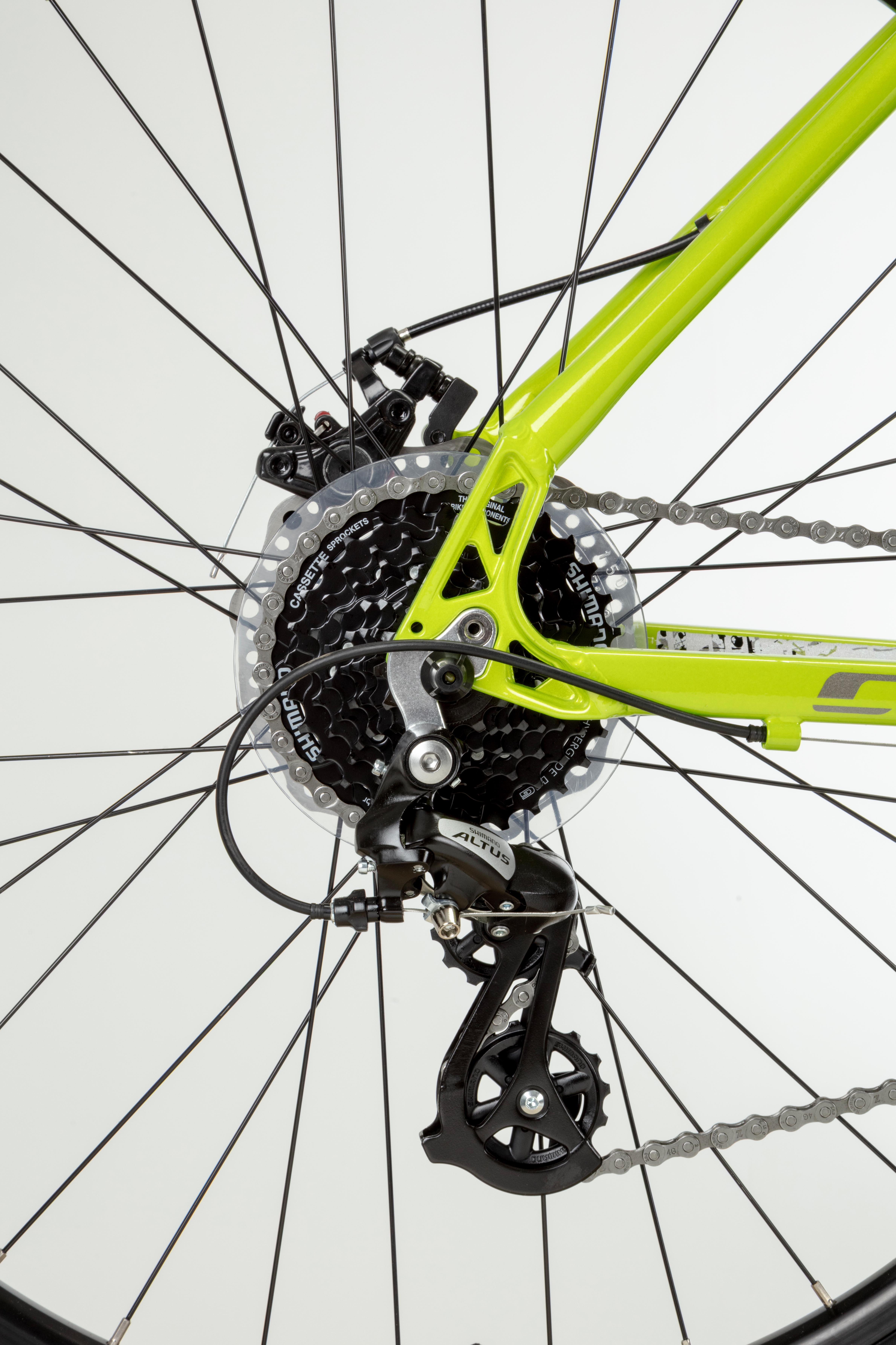 Carrera Vengeance Mens Mountain Bike - Neon Lime - XS, S, M, L, XL Frames