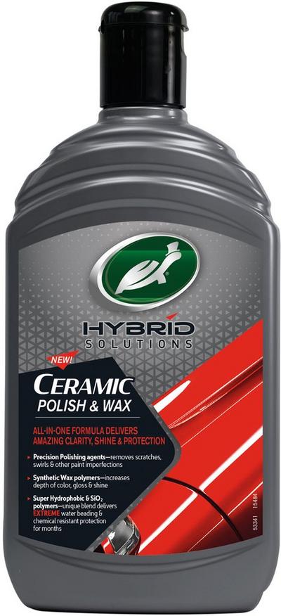 Turtle Wax Hybrid Solutions Ceramic Polish & Wax 500ML Turtle Wax Hybrid Solutions Ceramic Polish & Wax 500ML