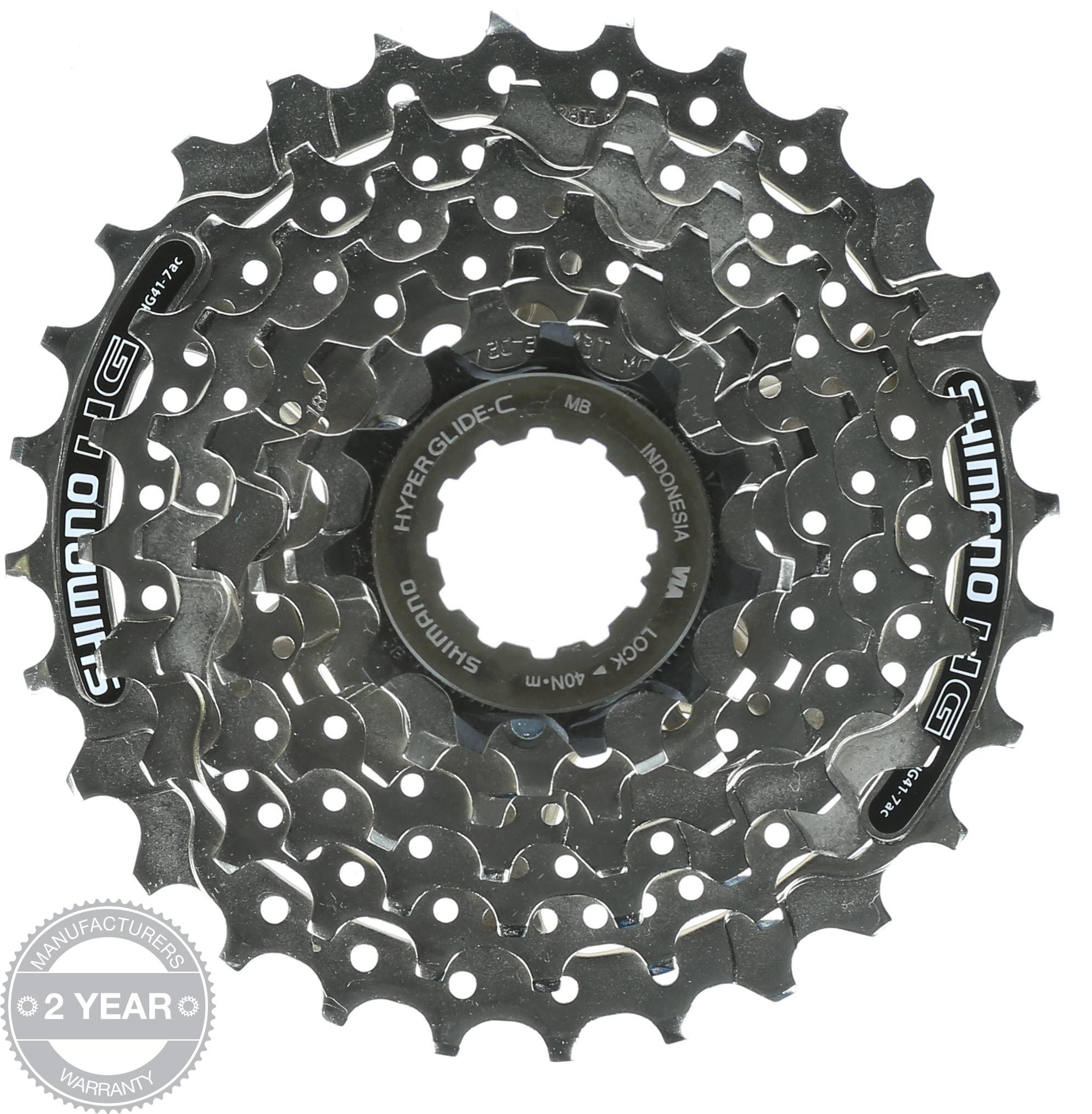 Halfords Shimano Cs-Hg41 7 Speed Cassette 11-28T | Extra 8% off for BC Members