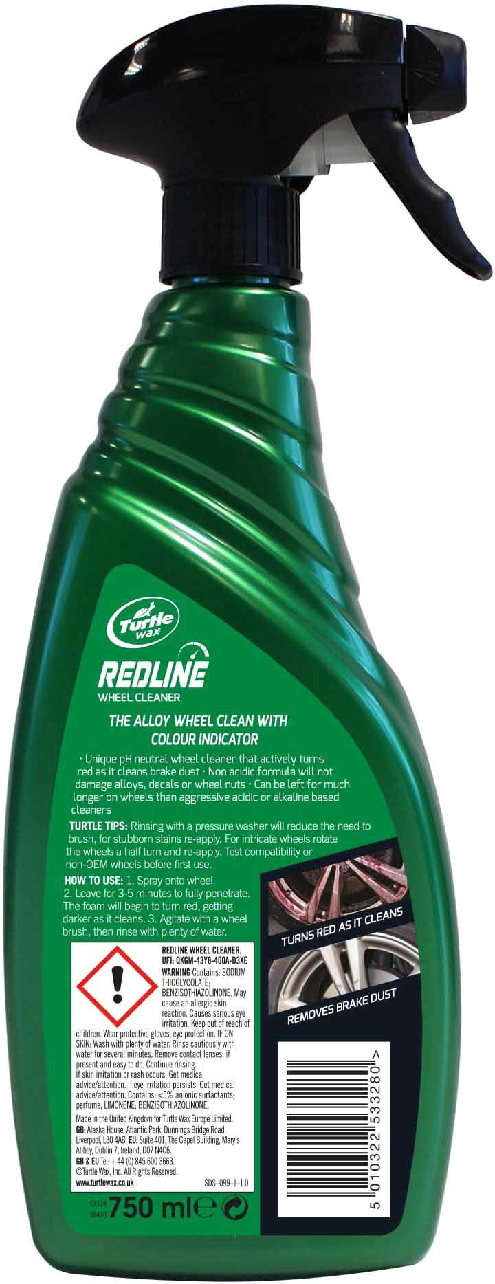 Turtle Wax Redline Wheel Cleaner 750ML
