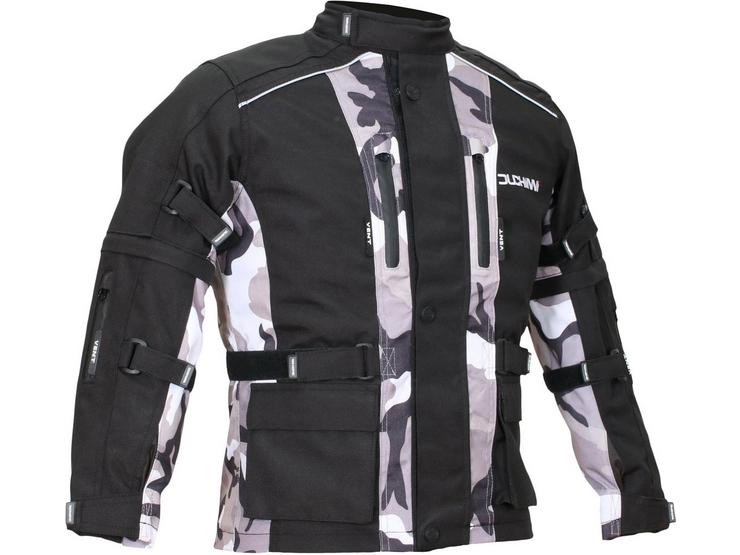 Duchinni Jago Youth Motorcycle Jacket - Black and Camo, L