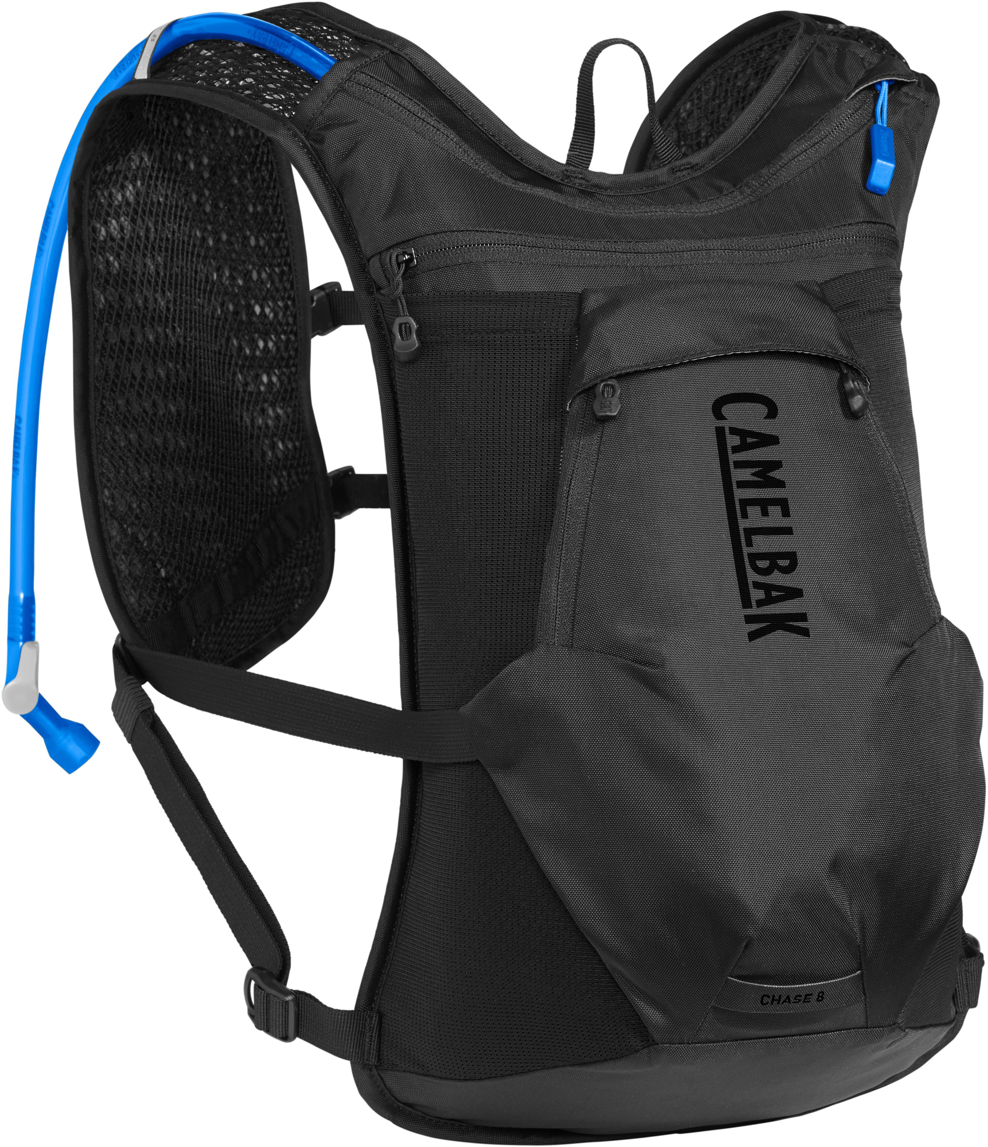 Camelbak Chase 8 Bike Vest Hydration Pack 2020: Gunmetal/Larkspur 2L/70Oz