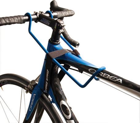 Bike stand clearance handlebar holder