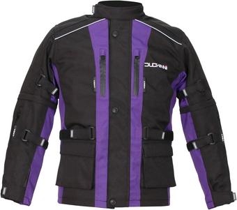 Duchinni Jago Youth Motorcycle Jacket - Black and Purple