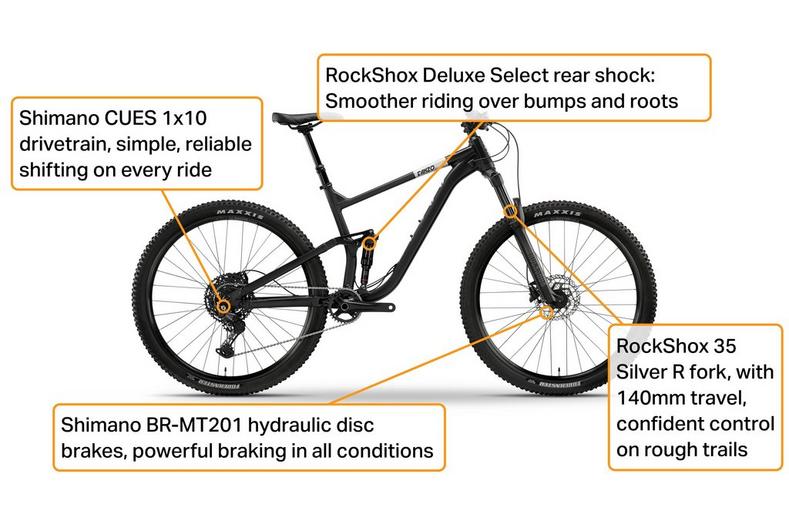 Voodoo Canzo FS Mountain Bike - XL Frame Voodoo Canzo FS Mountain Bike - XL Frame