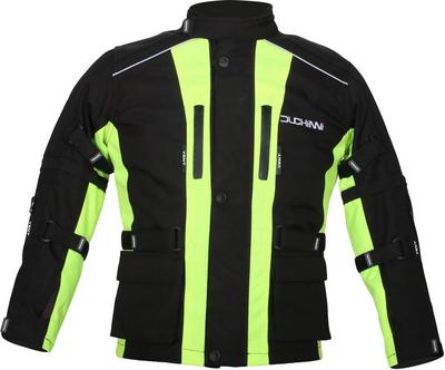 Duchinni Jago Youth Motorcycle Jacket - Black and Neon Duchinni Jago Youth Motorcycle Jacket - Black and Neon